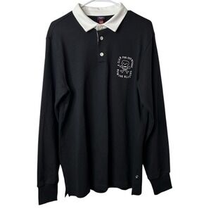 Rowing Blazers Target Mens Embroidered Skull Graphic Rugby Polo Size Tall Medium